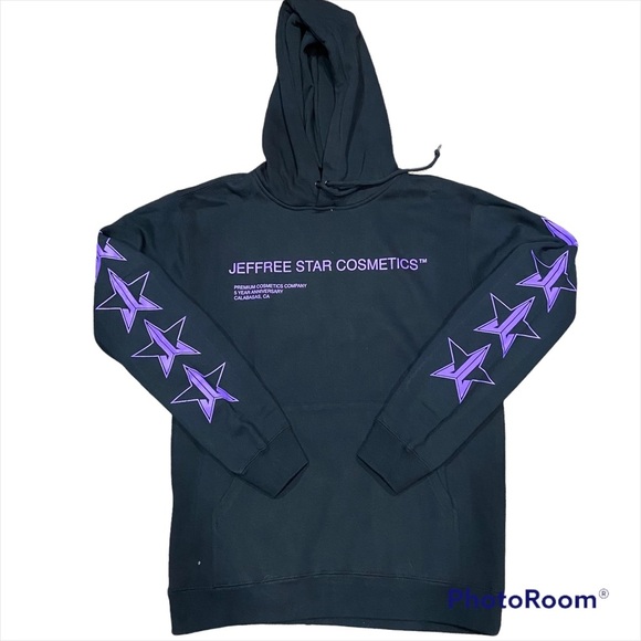 Jeffree Star Sweaters - Jeffree Star Cosmetics Black Hoodie Size M Medium 5 Year Anniversary Iconic